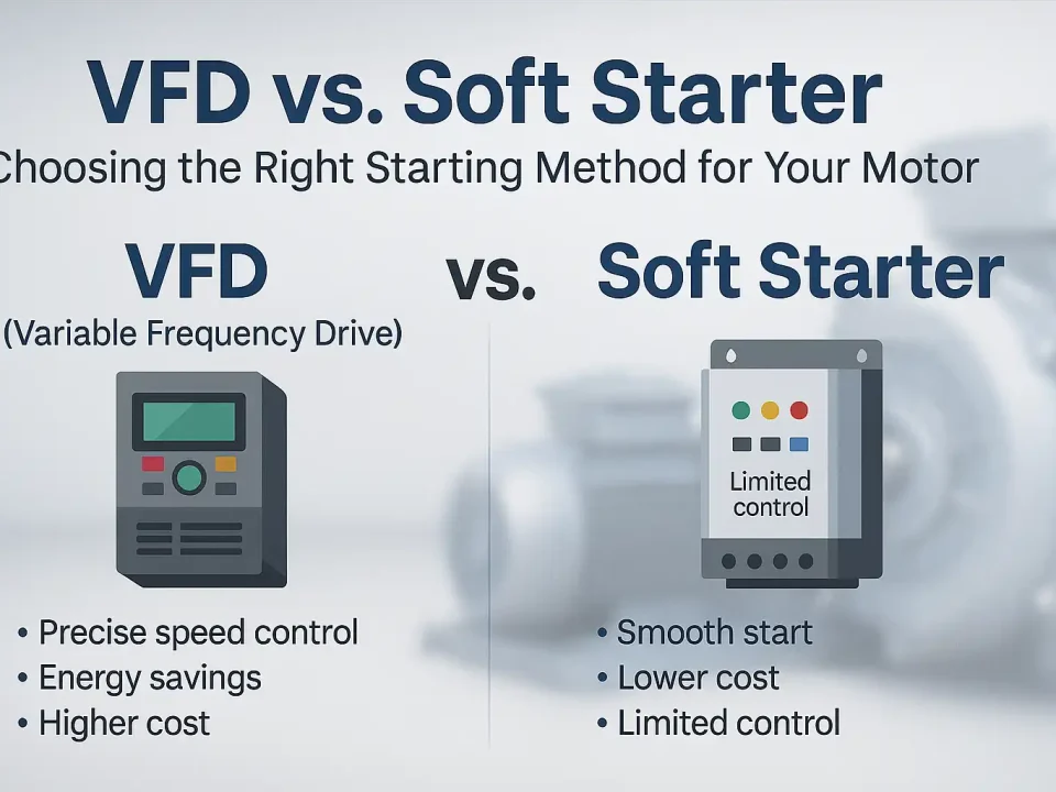 VFD vs. Soft Starter: Choosing the Right Starting Method for Your Motor