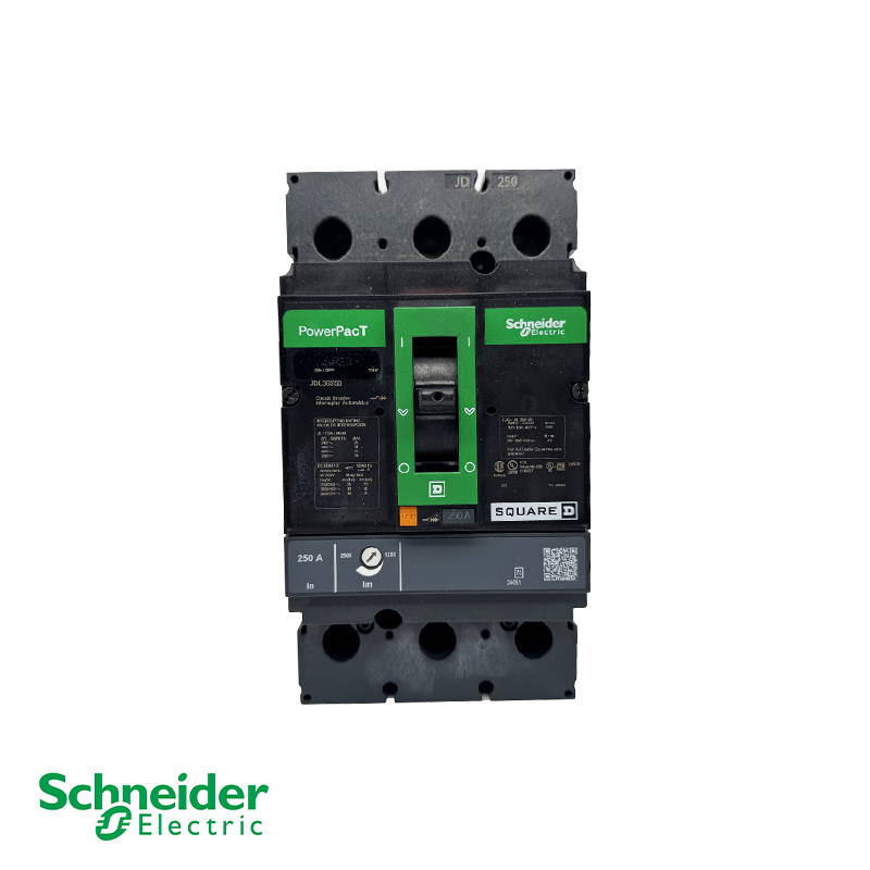 JJL36250 PowerPacT J Thermal-Magnetic Circuit Breaker 250 A 3-Pole 600 VAC 14 kA