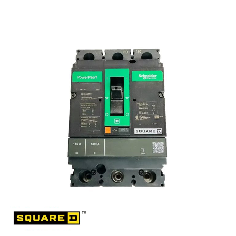 HDL36150 PowerPacT J Thermal-Magnetic Circuit Breaker 150 A 3-Pole 600 VAC 10 kA