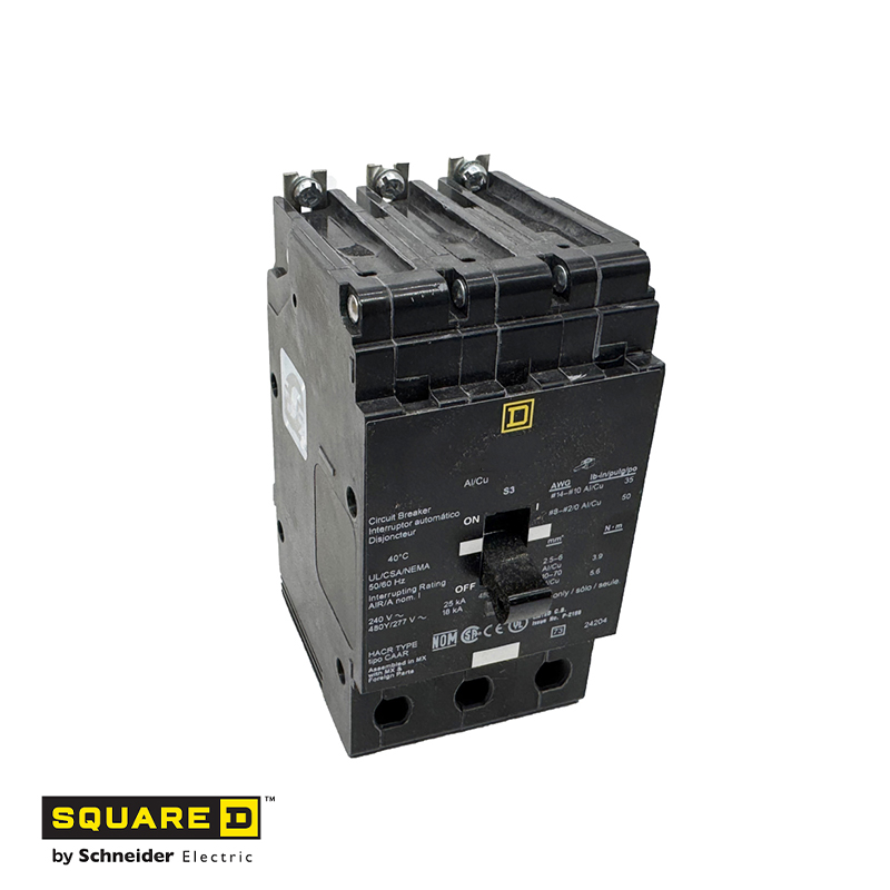 EJB36125 PowerPacT E Thermal-Magnetic Circuit Breaker 125 A 3-Pole 600 VAC 14 kA