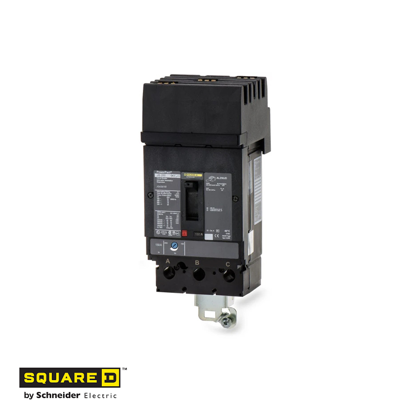 QGA36150 PowerPacT J Thermal-Magnetic Circuit Breaker 150 A 3-Pole 600 VAC 14 kA