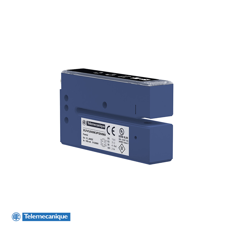 Telemecanique Sensors XUVU06M3KSNM8 Photoelectric Sensor, UV Detection Type, XUVU Series