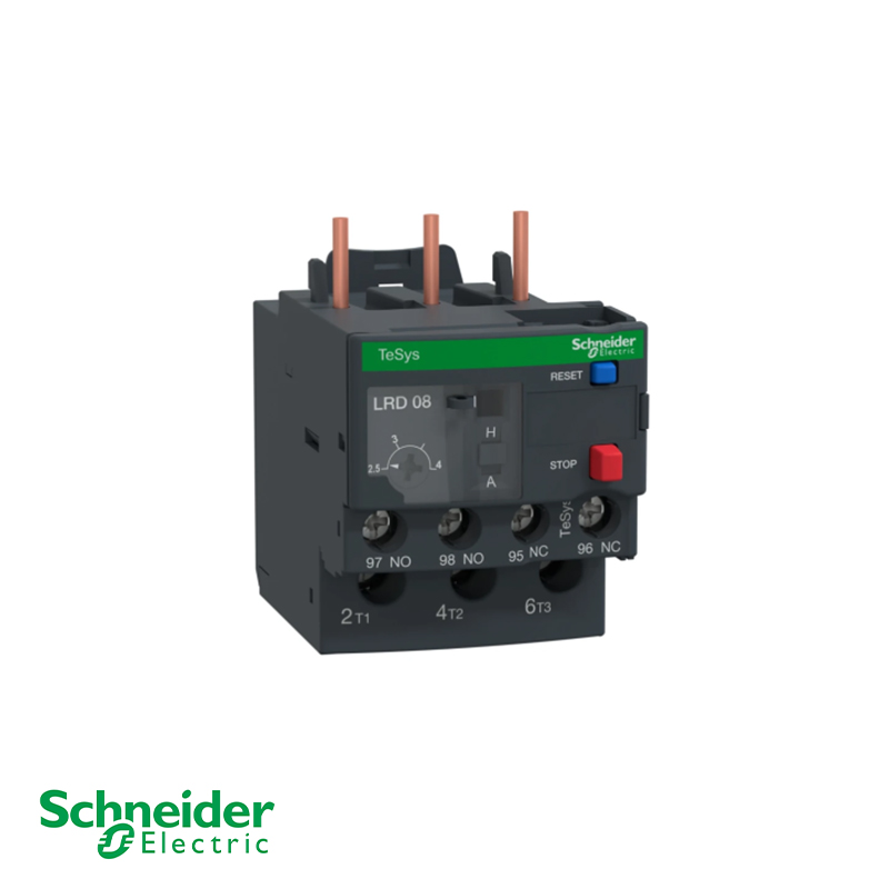 Schneider TeSys Deca LRD08 Class 10A Relay 2.5–4A