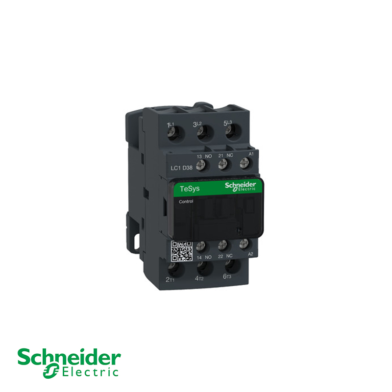 Schneider LC1D38M7 TeSys D Contactor, 3-Pole, 38A, 24-220V Coil