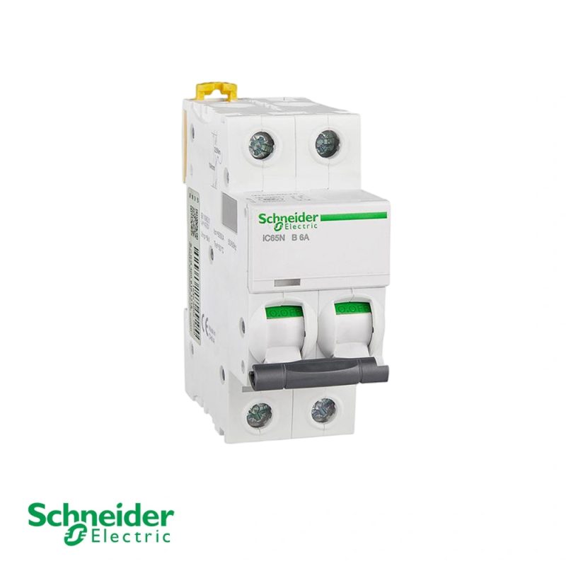 Schneider Acti9 iC65N 2P B6A Circuit Breaker A9F17206