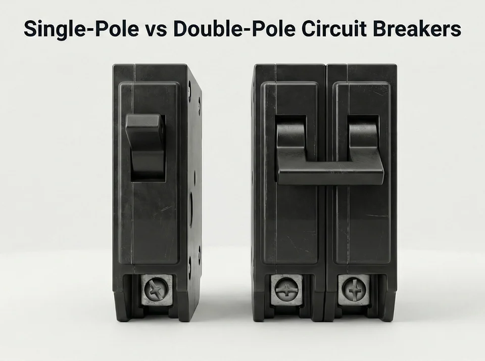 single vs double pole circuit breaker