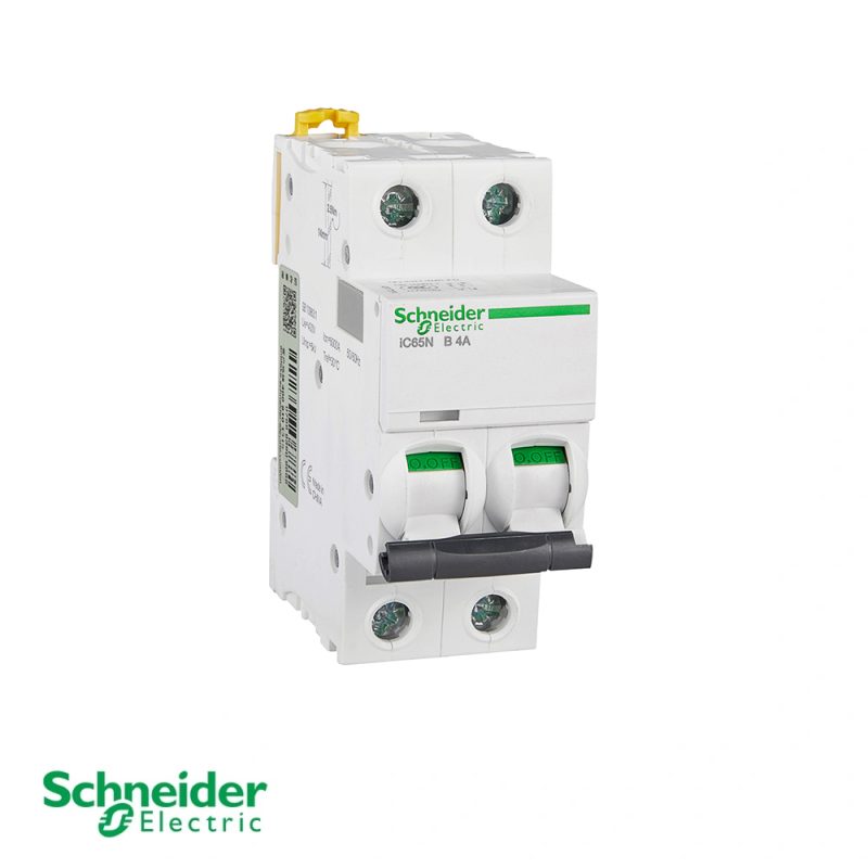 Schneider Electric Acti9 iC65N 2P B4A Miniature Circuit Breaker