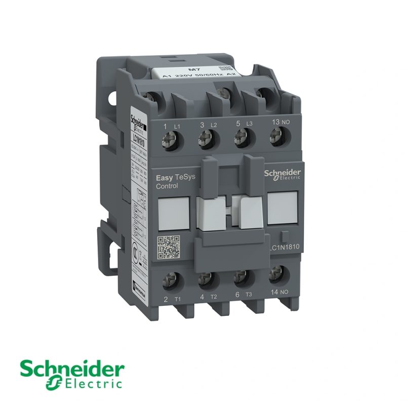 Schneider LC1N1810M7N Easy TeSys 3P Contactor 18A 220V Coil