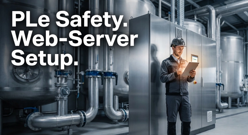Engineer configuring Siemens SINAMICS VFD via web server interface.