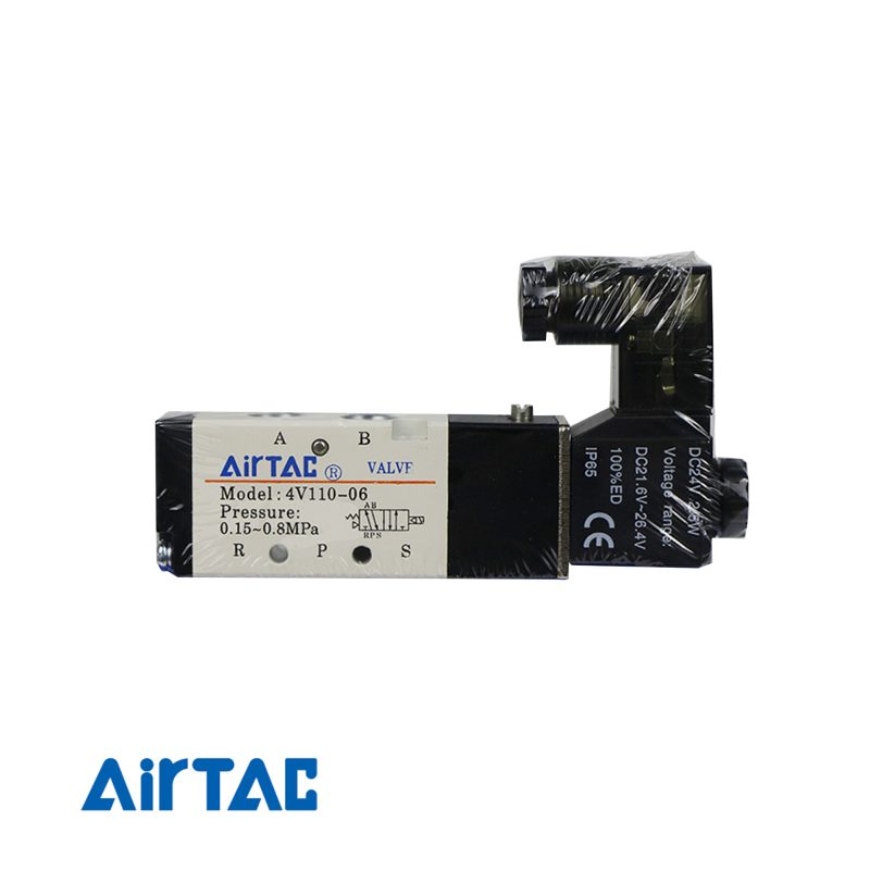 AirTAC 4V Series DC24V Pneumatic Solenoid Valve 5/2 5/3 Way Directional Control Valve