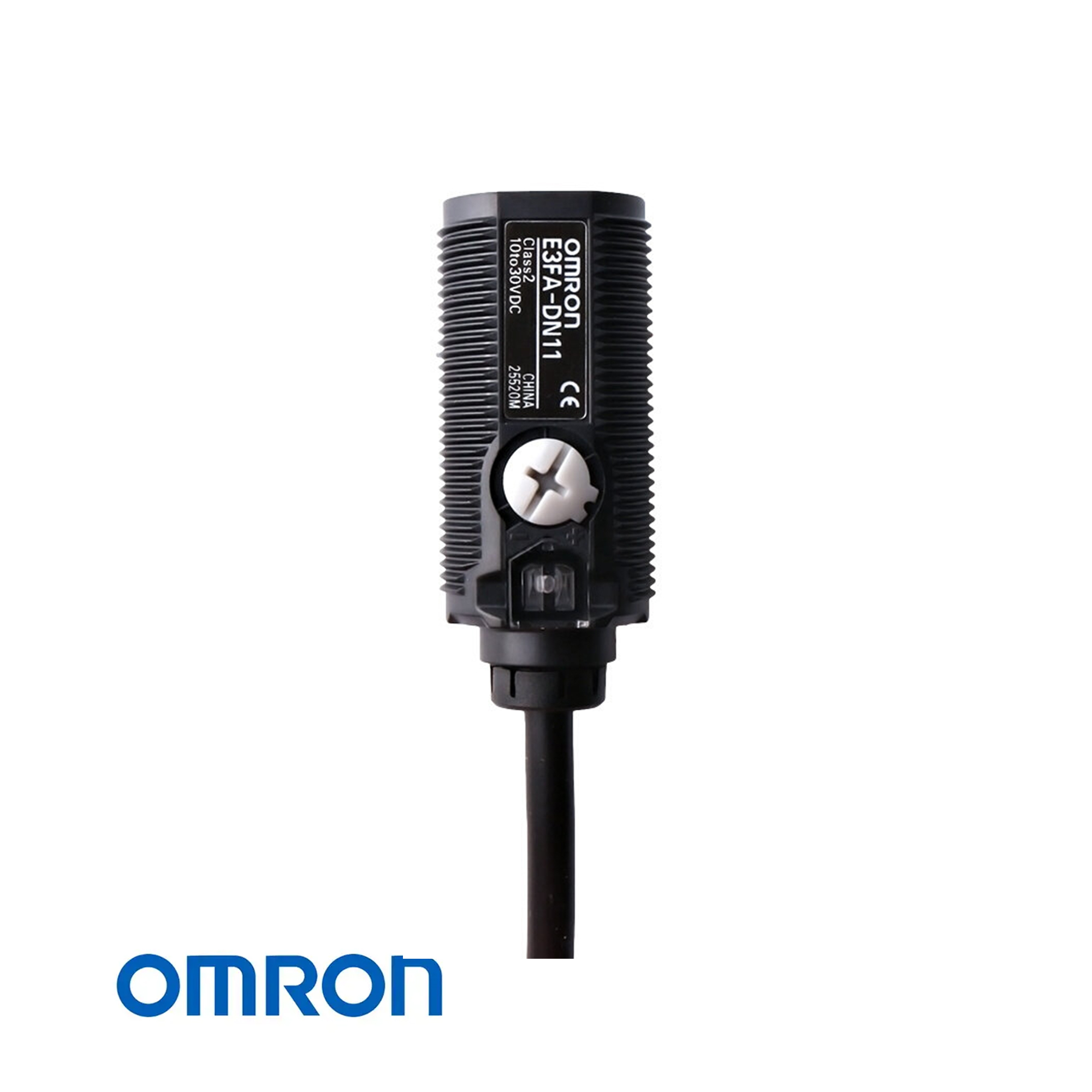 Omron E3FA-DN11 2M Diffuse-Reflective Photoelectric Sensor 100mm NPN 10-30V DC M18 IP67/IP69K
