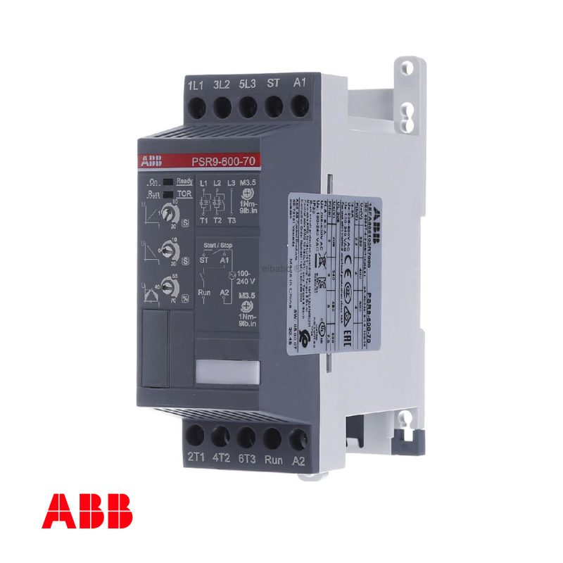 ABB PSR9-600-11 Pemula Lembut 9A 208-600V AC 24V AC/DC 4kW Motor Pemula Lembut