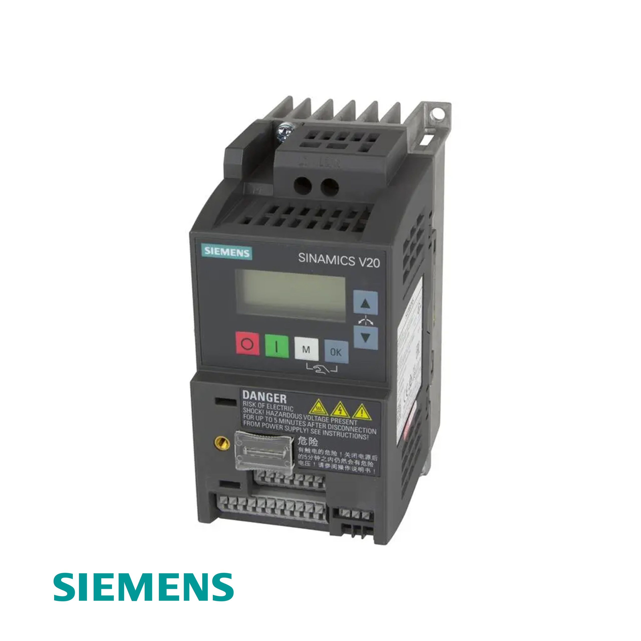 Siemens SINAMICS V20 6SL3210-5BB17-5UV1 Inverter Drive 0.75kW 200-240V 1-Phase 4.2A IP20