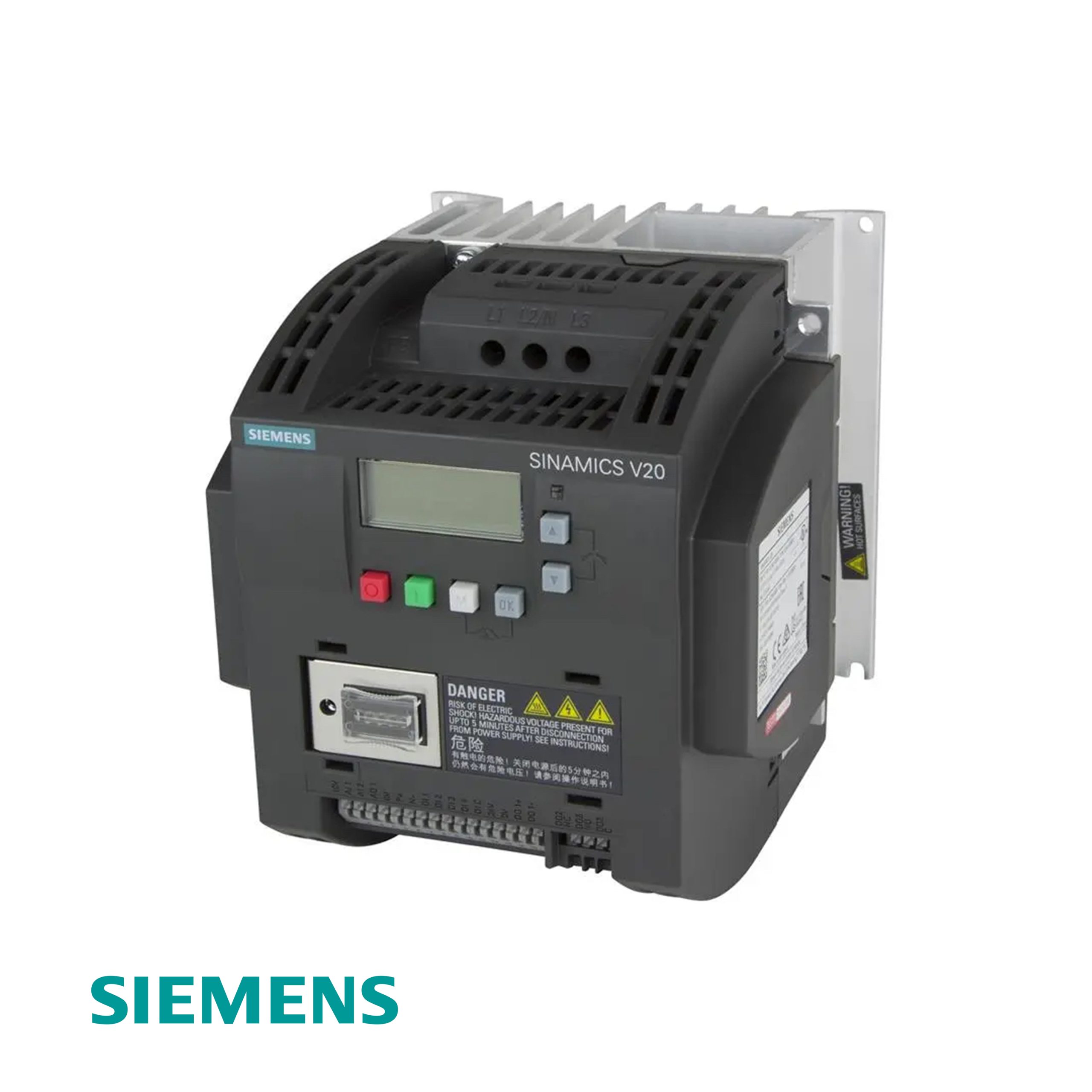 Siemens SINAMICS V20 6SL3210-5BE24-0CV1 Frequency Converter 4kW 380-480V 3-Phase 8.8A IP20