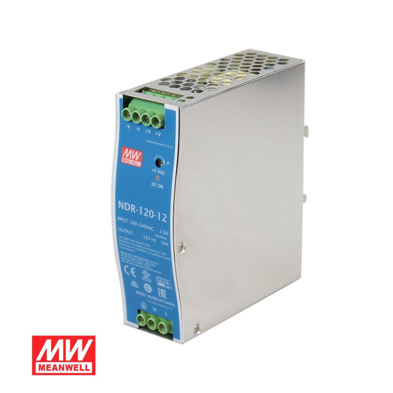 Mean Well NDR-120-12 120W 12V 10A DIN Rail Power Supply