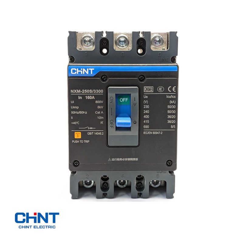 CHINT NXM-250S/3300 180A MCCB 3 Pole 36kA Molded Case Circuit Breaker