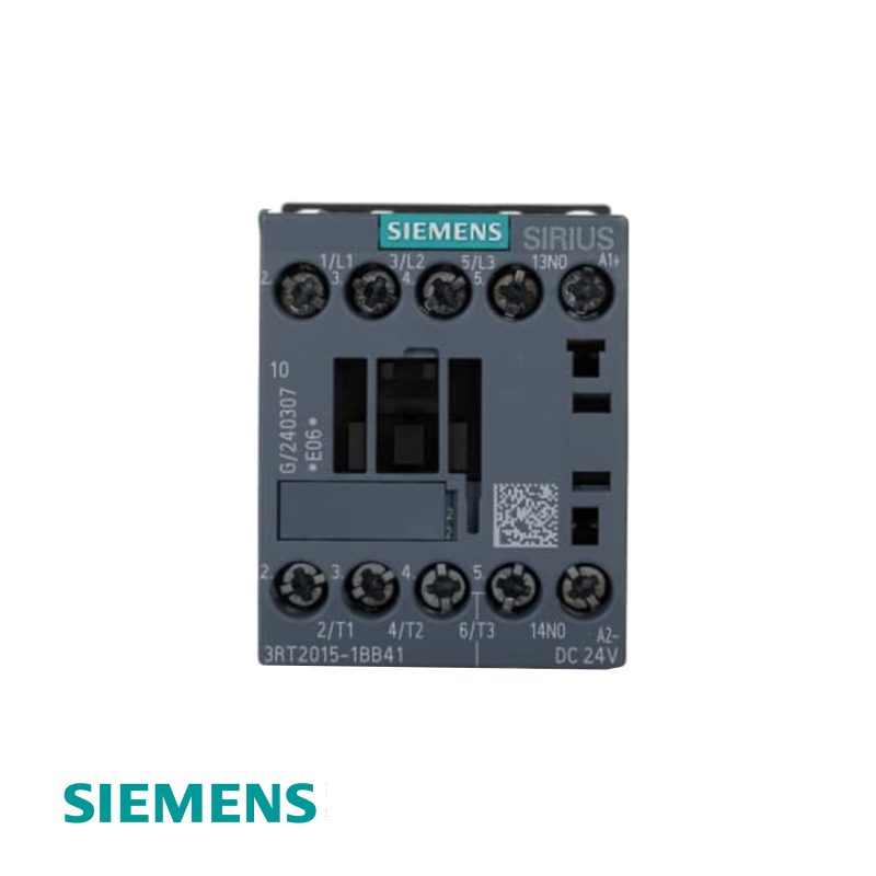 Siemens 3RT2015-1BB41 SIRIUS 3-Pole Contactor 7 A AC-3e/AC-3, 3 kW at 400 V, 24 V DC Coil