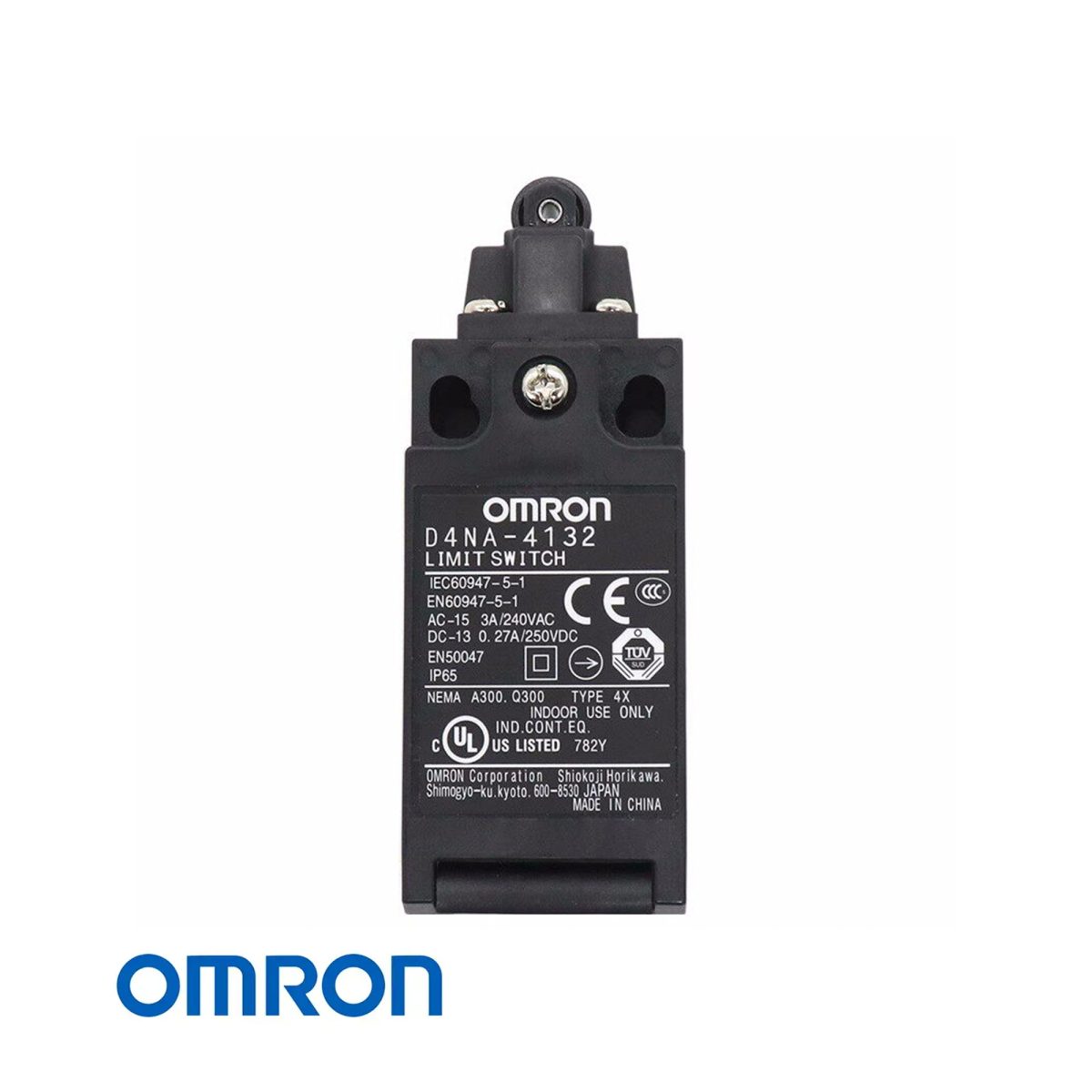 Omron D4NA-4132 안전 리미트 스위치 롤러 플런저 1NC+1NO IP65 300V