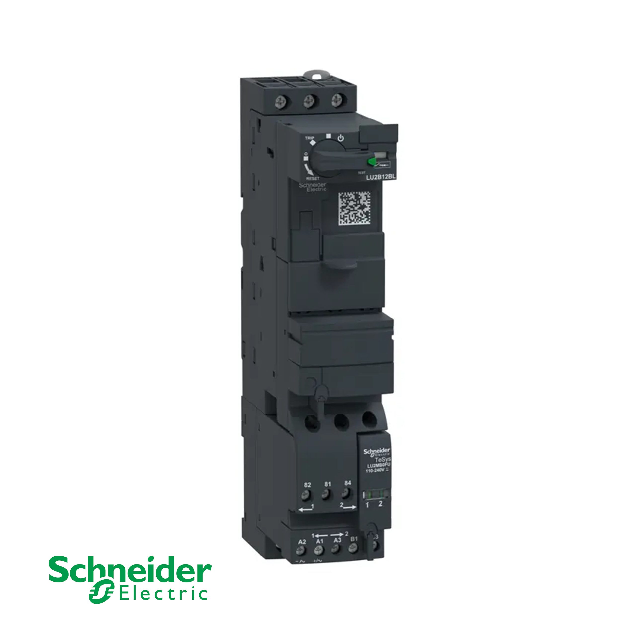 Schneider Electric TeSys U LU2B12BL Reversing Power Base 12A 690V 24V DC 3-Pole 5.5kW