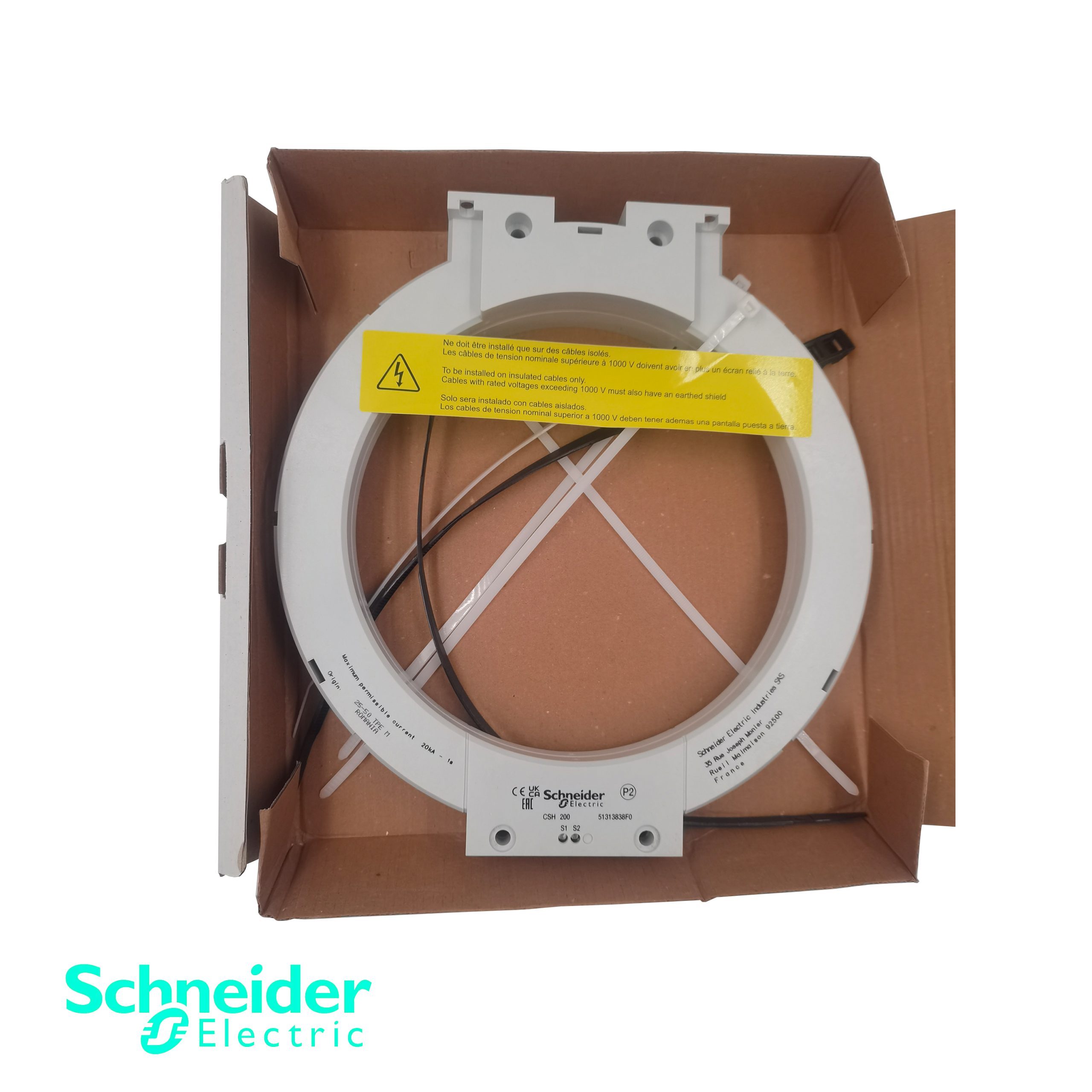 Schneider Electric CSH200 Core Balance Current Transformer (Model 59636) – 200mm Aperture, 1/470 Ratio, for Sepam Protection Relays