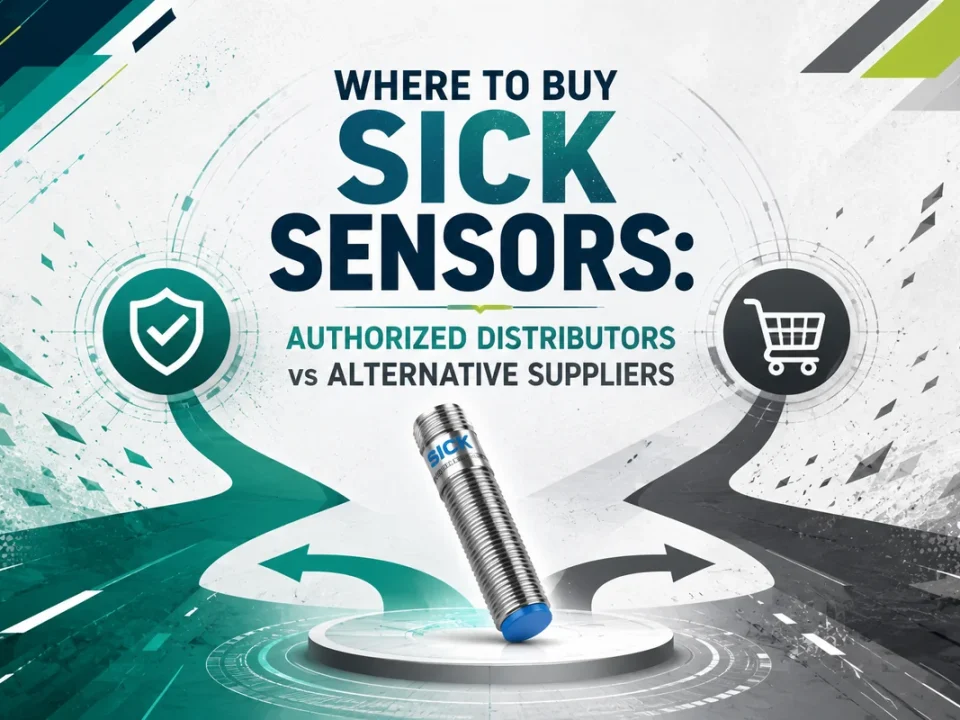 SICK sensor product showcase comparing authorized distributor versus alternative supplier channels