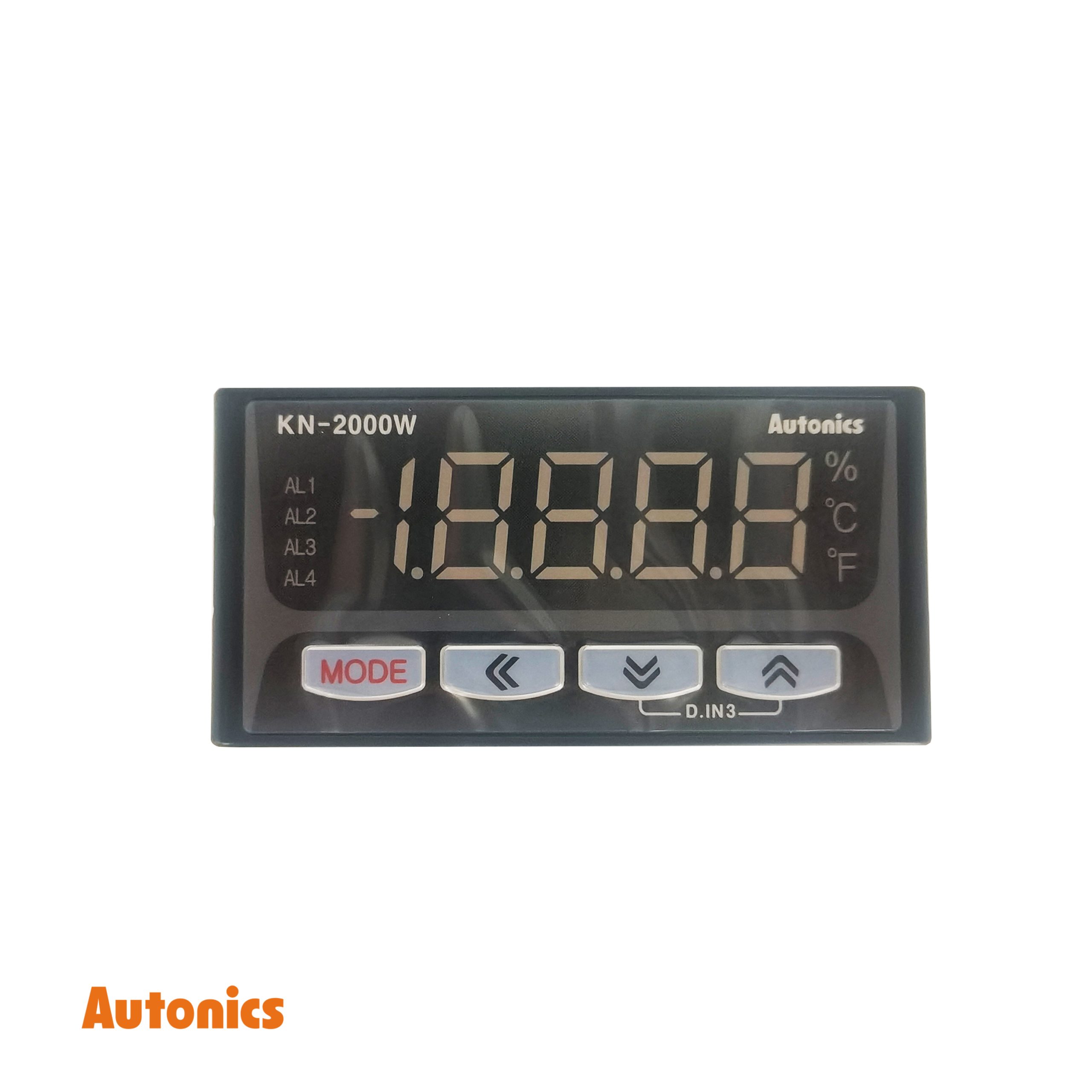 Autonics KN‑2000W Digital Indicator – 1‑Channel, 16‑bit ADC, ±0.2% F.S. Accuracy, Multi‑Input (TC/RTD/Analog)