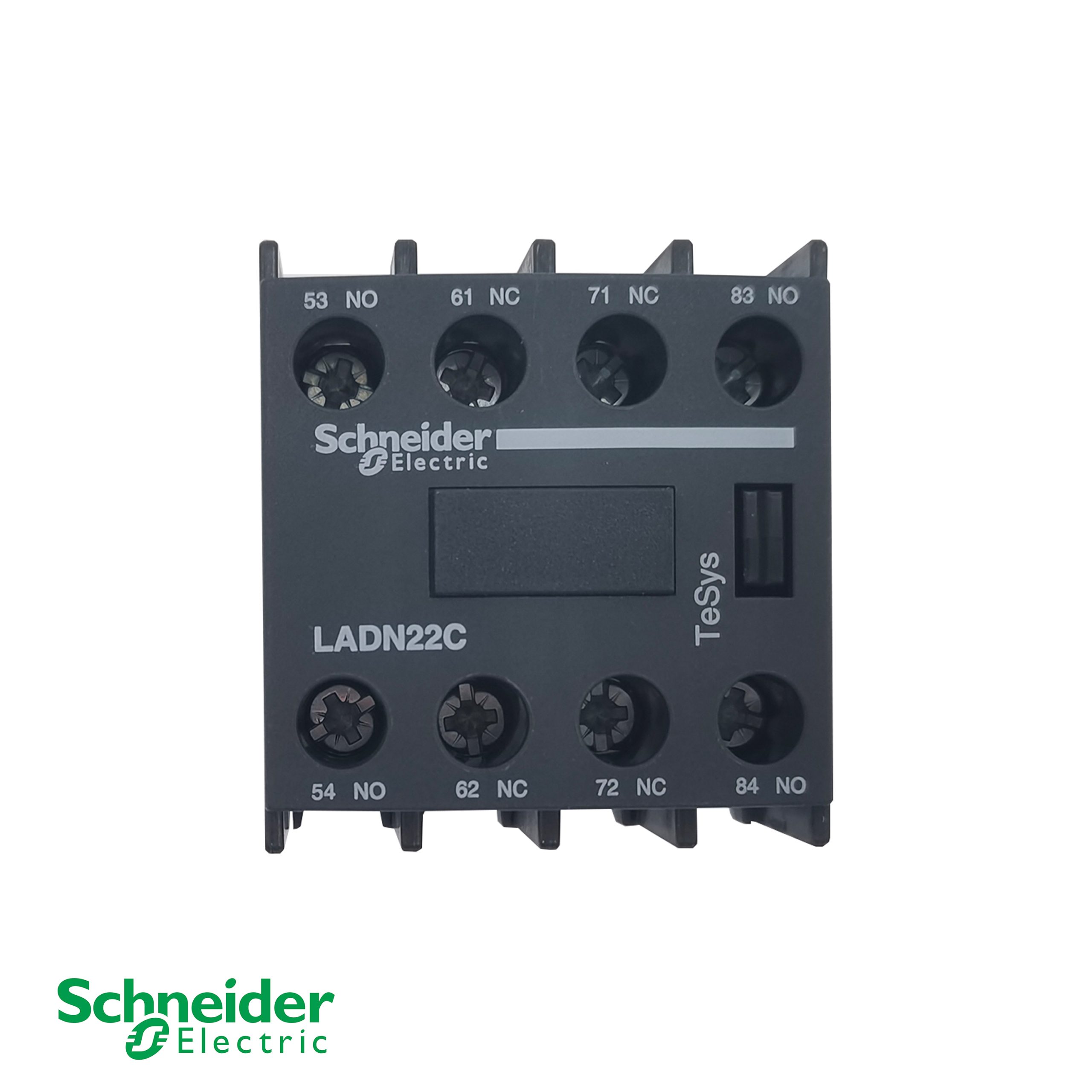Schneider Electric LADN22C TeSys D Вспомогательный контактный блок – 2 НЗ + 2 НЗ, переднее крепление, 10А, 690В AC