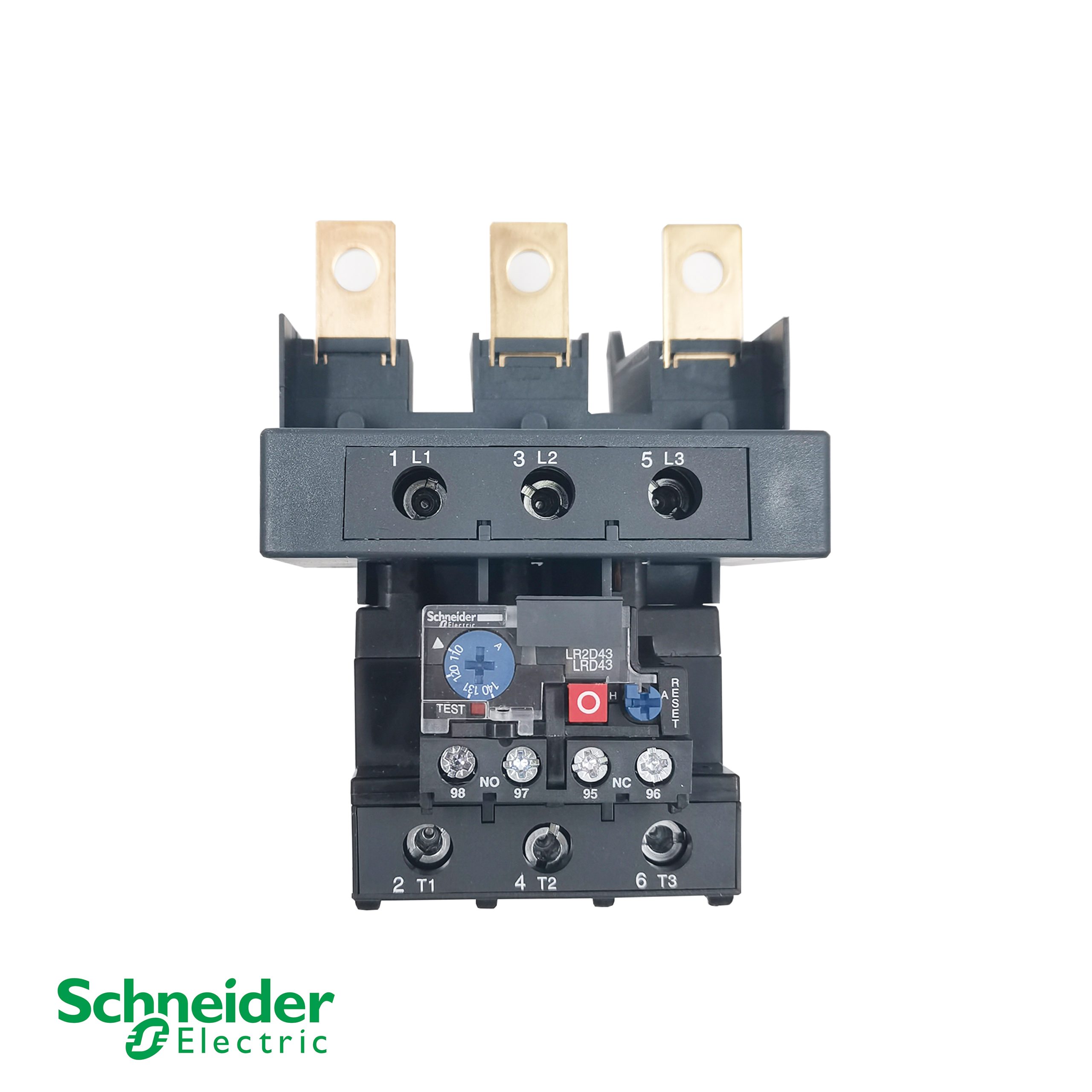 Schneider Electric LRD4367 Тепловое реле перегрузки TeSys Deca – 95…120А, класс 10А, защита двигателя 55 кВт @ 400 В