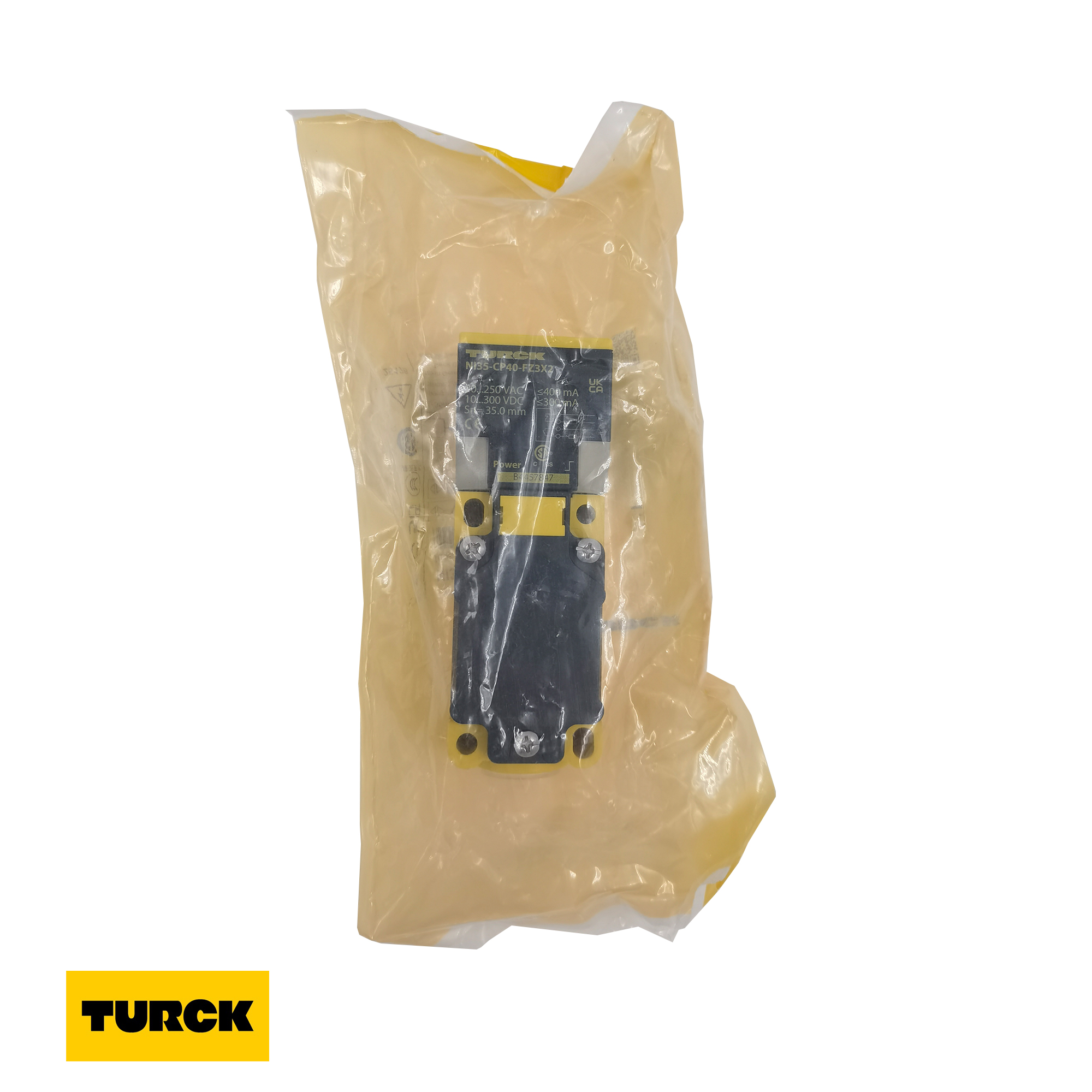 TURCK NI35-CP40-FZ3X2 Inductive Proximity Sensor – 35mm Sensing, 2‑Wire AC/DC, Non‑Flush, IP67