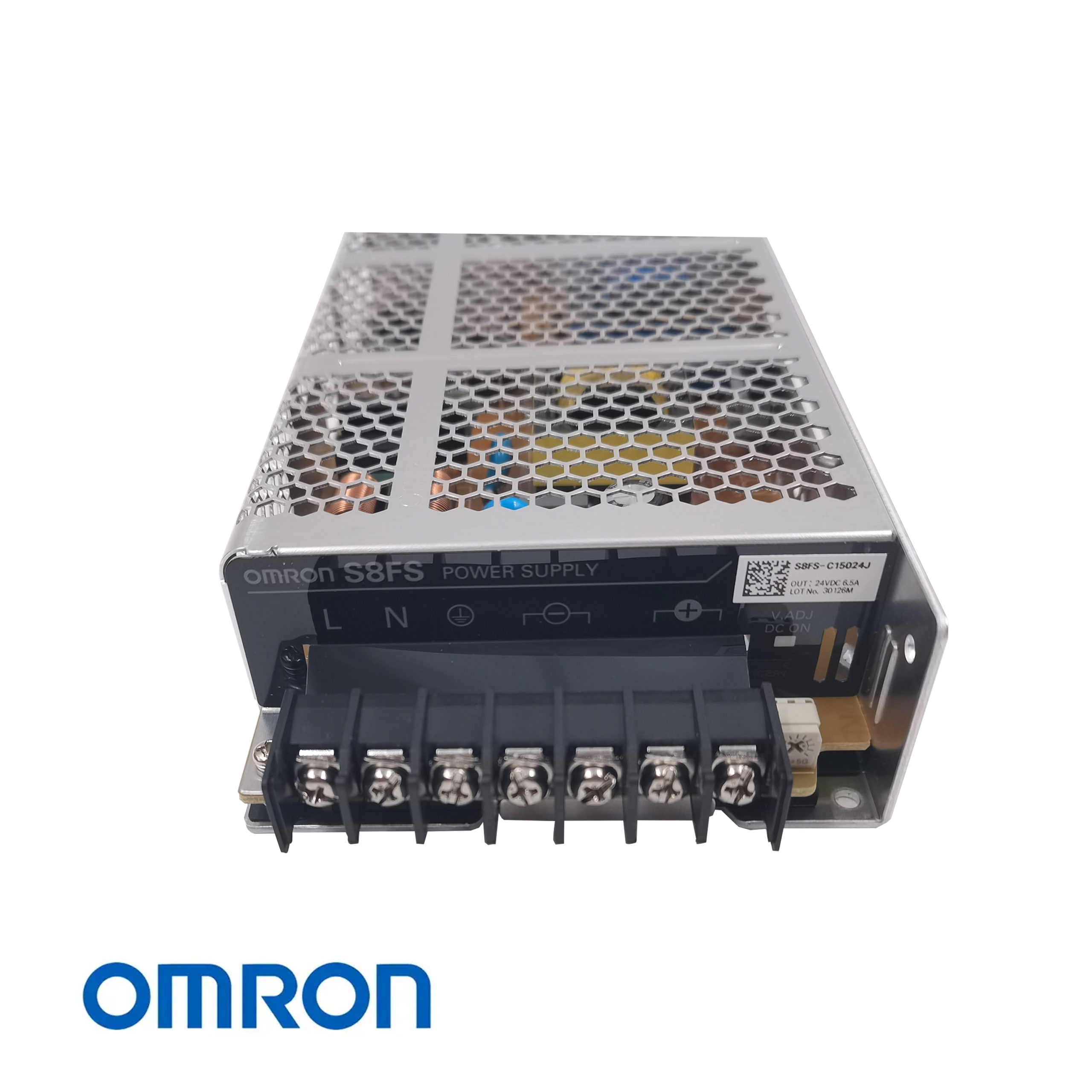 Omron S8FS‑C15024J Anahtarlamalı Güç Kaynağı – 150W, 24VDC, 6.5A, 100‑240VAC Giriş, Kapalı Tip